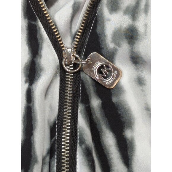 Michael Kors Womens Small Tie-Dye Top With Zipper Accent - Picture 3 of 8